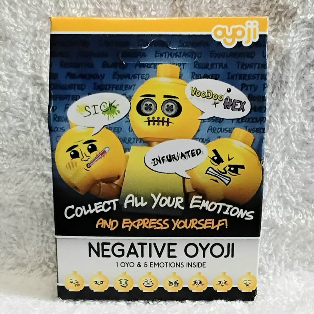3/$45 Sealed Express yourself OYOJI Mini Figure 5 Negative Emotion Heads by OYO!